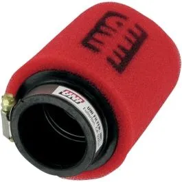 UNI FILTER UP-4182ST CLAMP-ON TWO STAGE POD FILTER STRAIGHT RED/BLACK