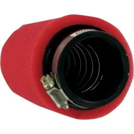 UNI FILTER UP-6229ST CLAMP-ON TWO STAGE POD FILTER STRAIGHT RED/BLACK