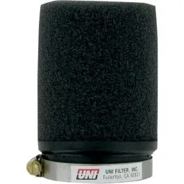 UNI FILTER UP-4245S CLAMP-ON SNOWMOBILE POD FILTER STRAIGHT BLACK