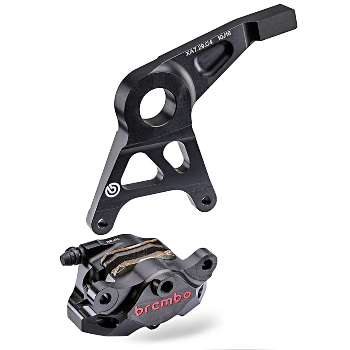 Pinza Posterior Freno Brembo Racing P2 34 Cnc Ssport Pastiglie Staffa Honda Nero-120A44131-109593