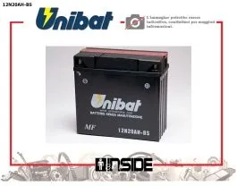 UNIBAT 12N20AH-BS BATTERIA