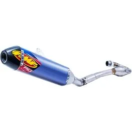 FMF 043367 FACTORY 4.1 RCT + MEGABOMB SYSTEM TITANIUM & CARBON BLUE ANODIZED KTM