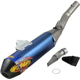 FMF 044445 MUFFLER FACTORY 4.1 RCT TITANIUM ANODIZED SL (SLIP-ON) W/ CARBON CAP
