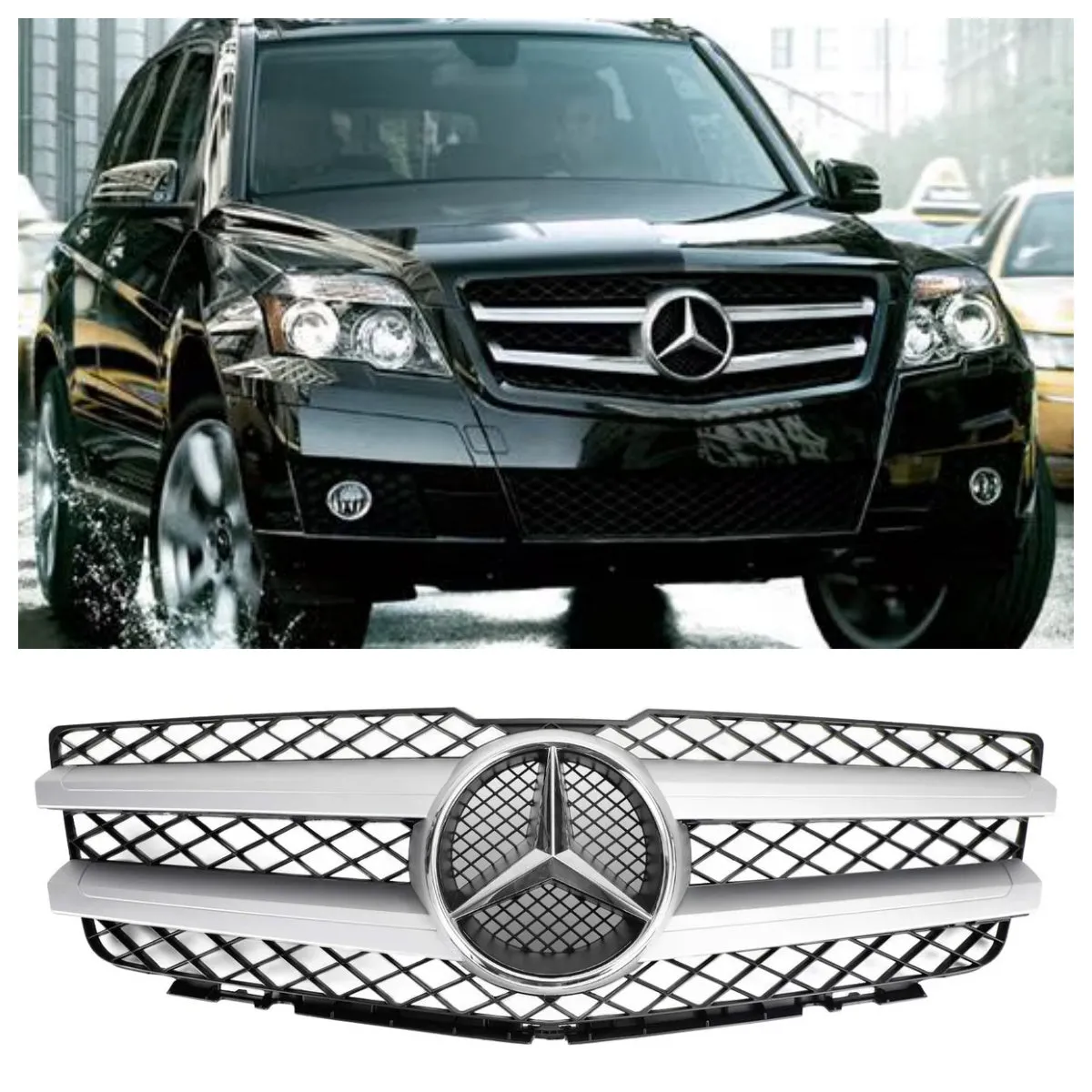 Front Hood Bumper Grill Grille Pour Mercedes Benz GLK X204 GLK350 2010-2012