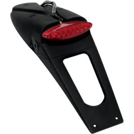 UFO PP01219#CLB LICENSE PLATE HOLDER W/ RED LED-LIGHT (E11 & DOT) BLACK