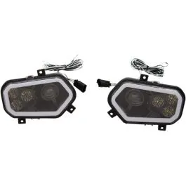 MOOSE RACING 100-3373-PU LED HEADLIGHT RZR800/9 BK