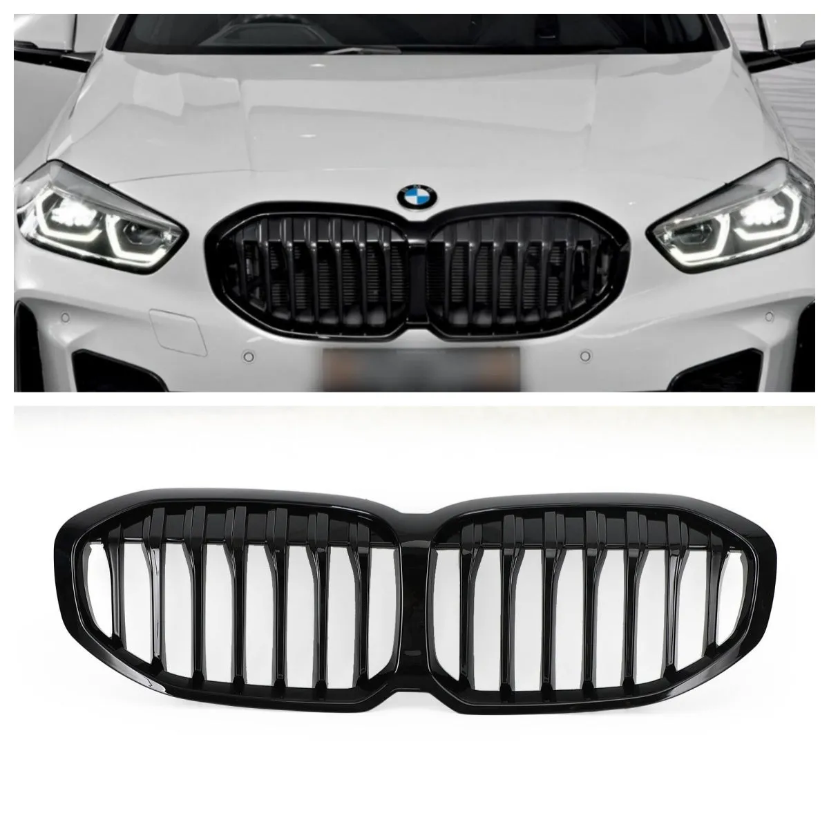 2019-2023 BMW F40 Série 1 Grille avant de remplacement noir brillant 51138080490 Calandre générique