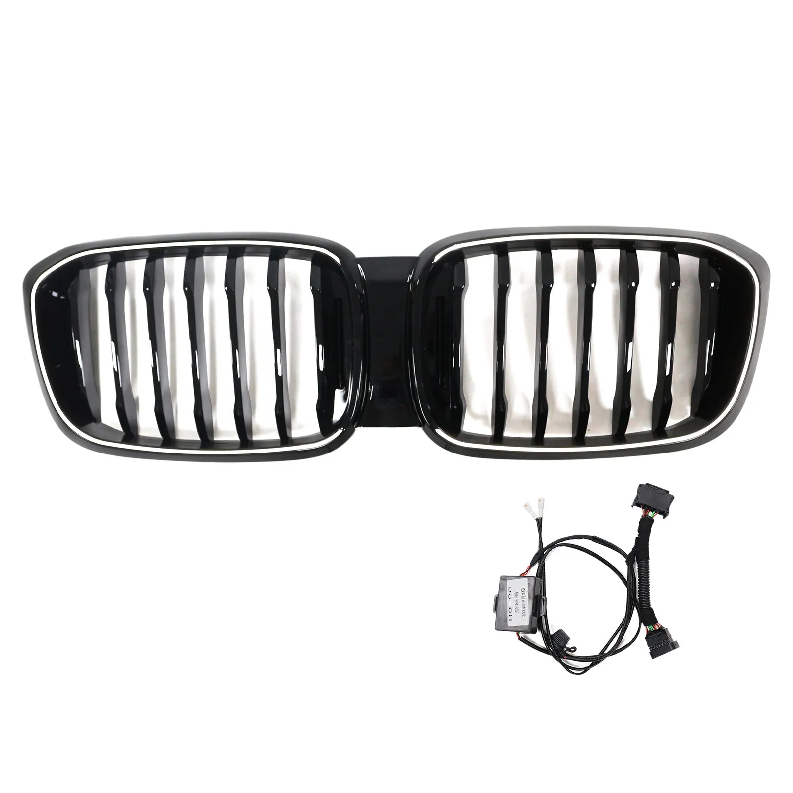 Grille de calandre avant en maille noire brillante pour BMW X3 X3M G01 G08 pré-rehaussée 2018-2021 51138469959 51138469960