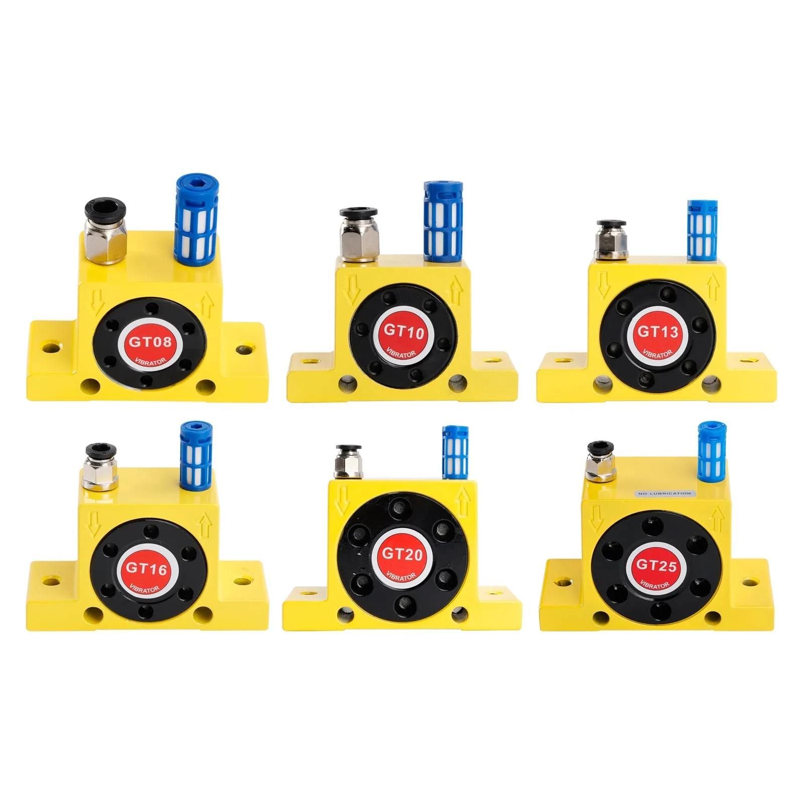 Vibrateurs pneumatiques à turbine GT8/10/13/16/20/25 Vibrateur industriel silencieux Golden