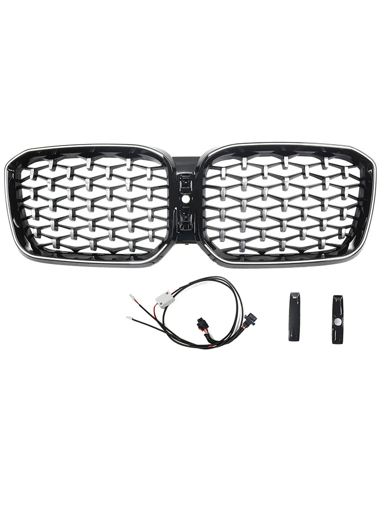 Grille de pare-chocs avant en diamant pour BMW X3 G01 X4 G02 2022-2025