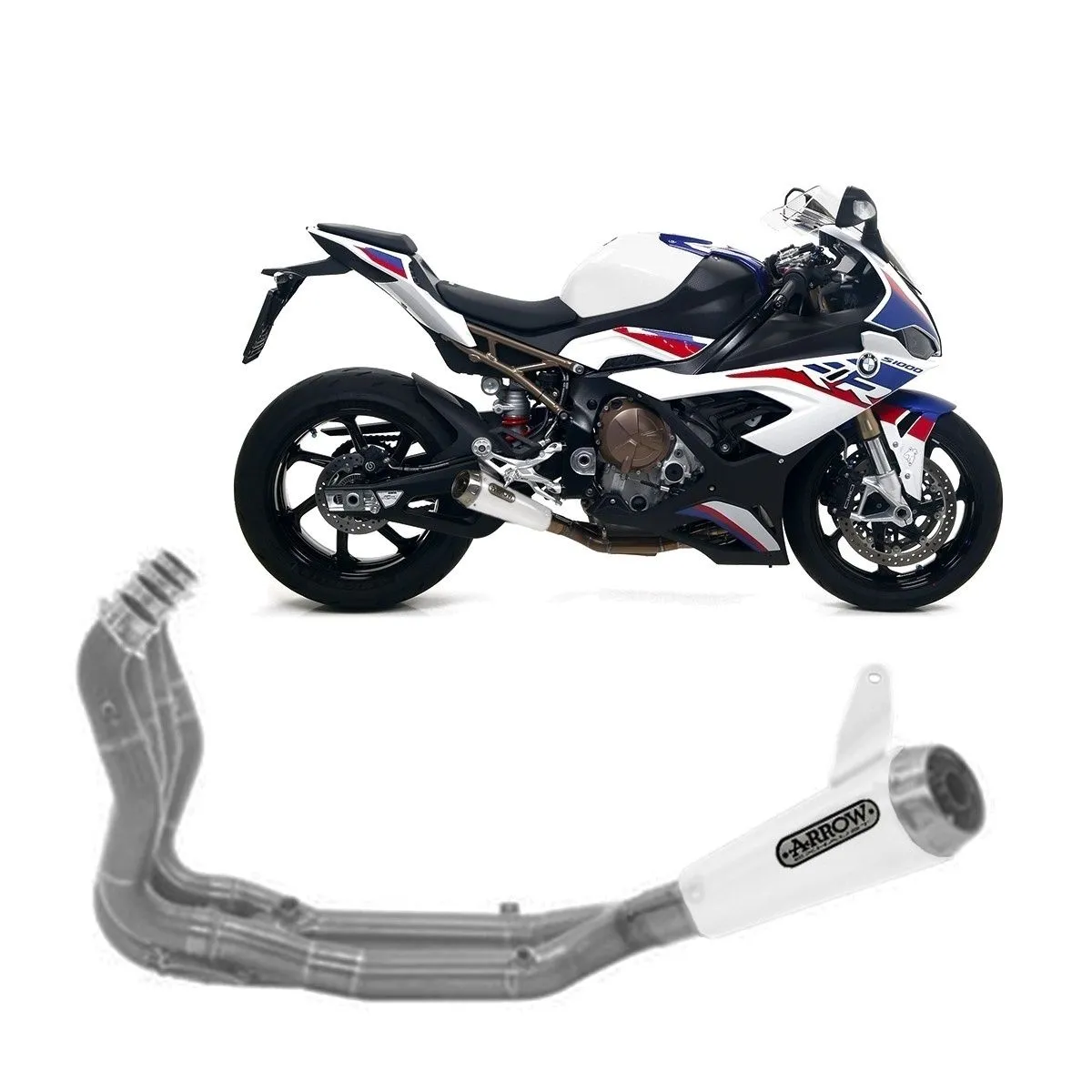 Kit Completo Arrow Comp Low Pro Race T Coll Acc Fond Web Bmw S 1000 Rr 2019 > 2021-71204CPF-108318