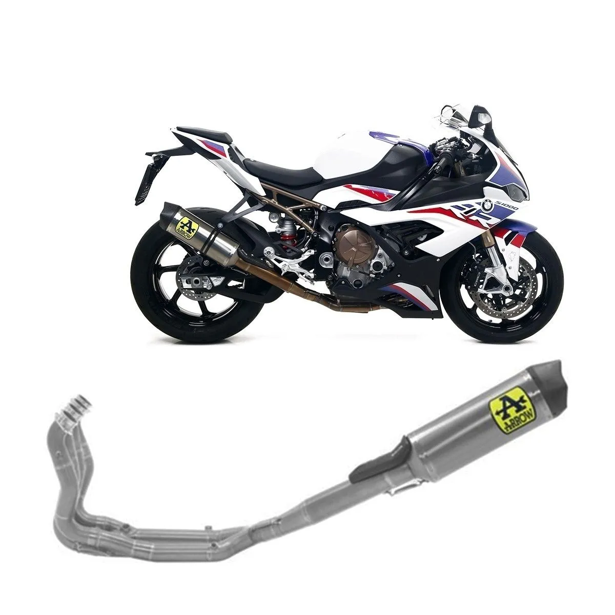 Kit Completo Arrow Competition Tit Race Tech Tit Fond Carb Bmw S 1000 Rr 2019 > 2024-71205CKZ-108319