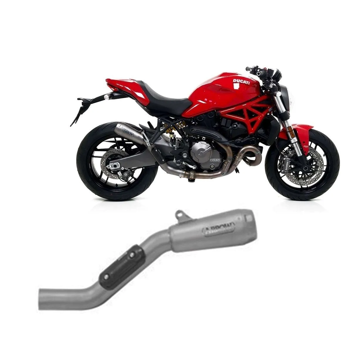 Terminale+raccordo Pro Race Titanio Racing Ducati Monster 821 2019 > 2020-71213PR-108297