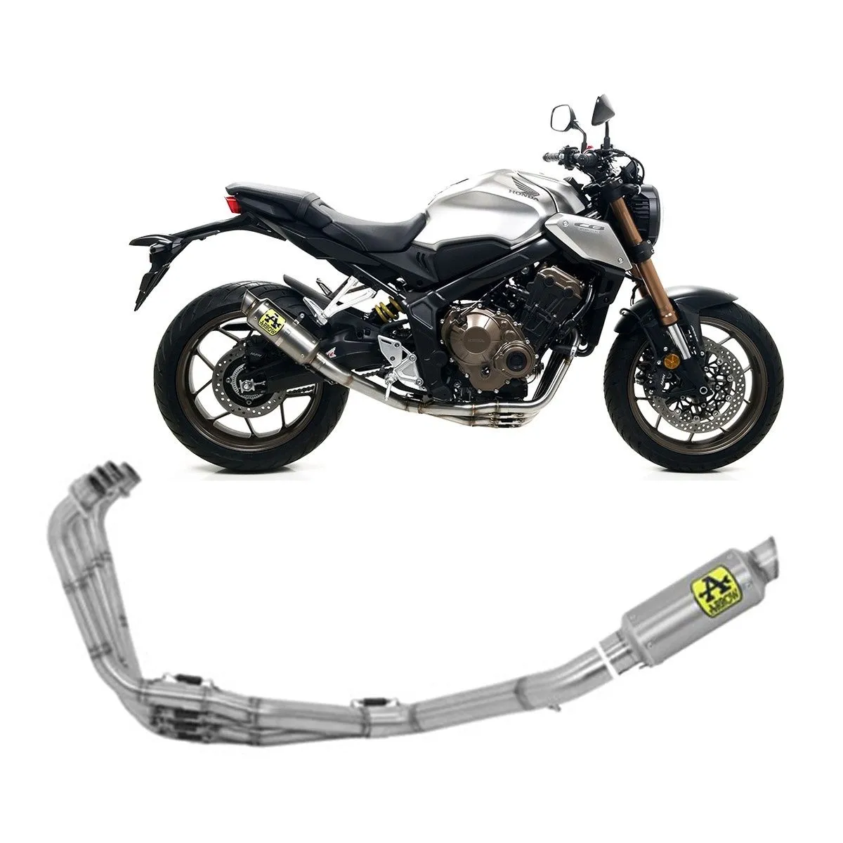 Scarico Completo Racing Arrow Gp2 Titanio Honda Cb650r 2019 > 2023-71704MI--71034GP-108156