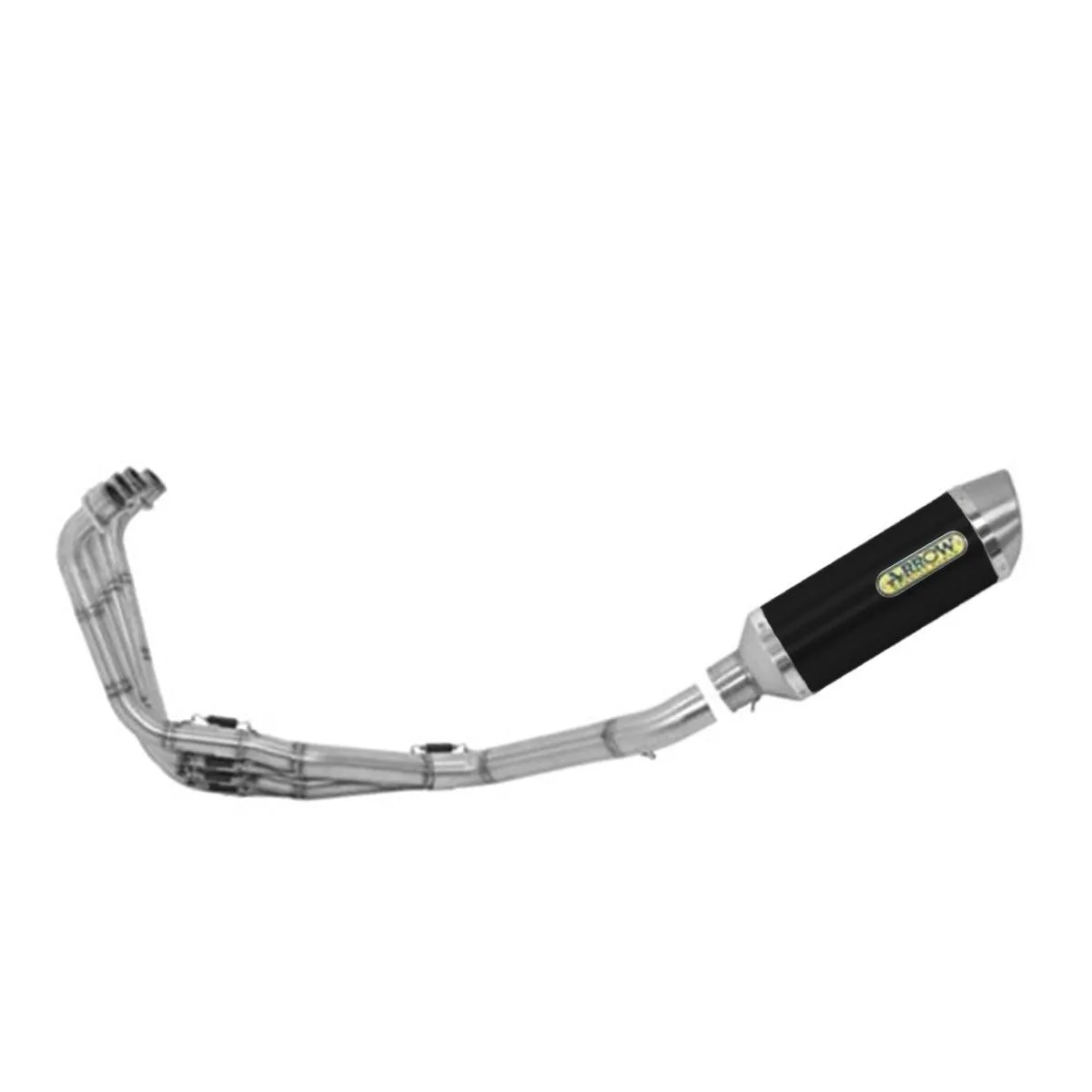 Scarico Completo Racing Arrow Allumi Nero Thunder Fond Acciaio Honda Cb650r 2019 > 2023-71704MI--71892AON-108152