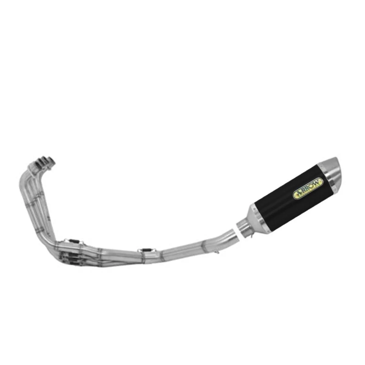 Scarico Completo Racing Arrow Allumi Nero Thunder Fond Acciai Honda Cbr650r 2019 > 2024-71704MI--71892AON-108182