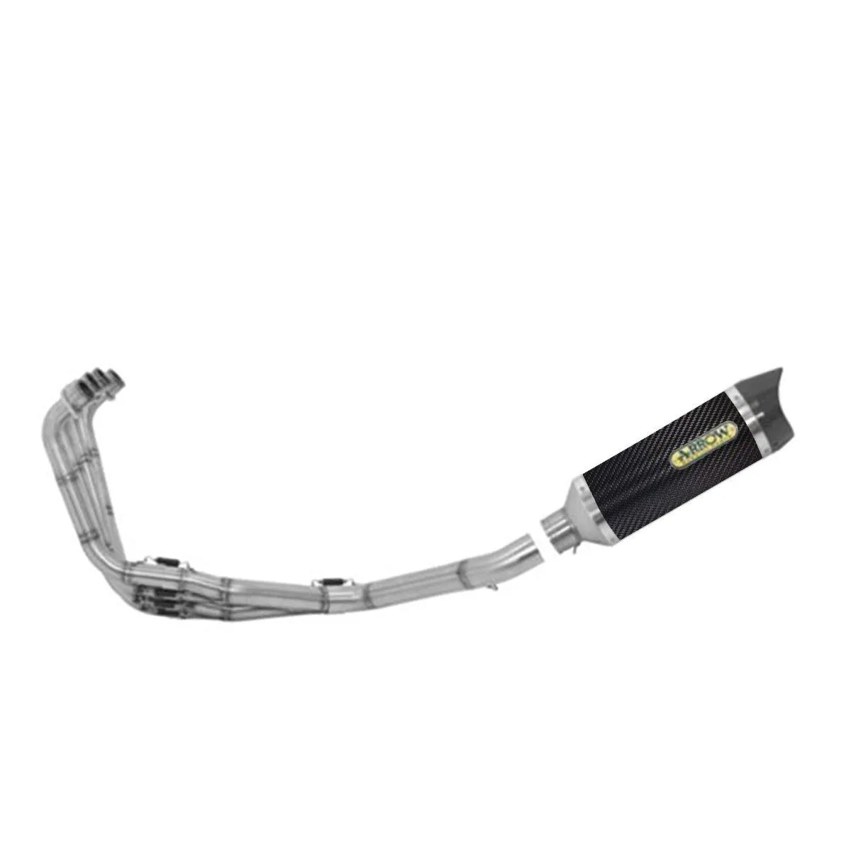 Scarico Completo Racing Arrow Carbonio Thunder Fond Carbonio Honda Cb650r 2019 > 2023-71704MI--71892MK-108153