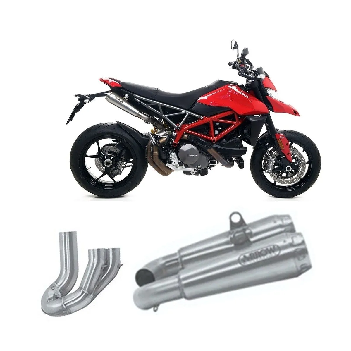 Scarico Completo Arrow Nichrom Pro Race Fonde Acc Omologato Hypermotard 950 2019 > 2021-71707MI--71895PRI-108230