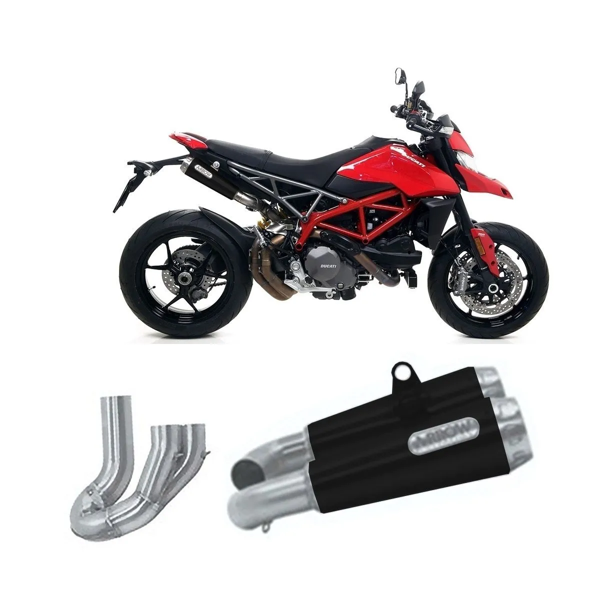 Scarico Completo Arrow Nichrom Nero Pro Race Fonde Acc Omol Hypermotard 950 2019 > 2021-71707MI--71895PRN-108231