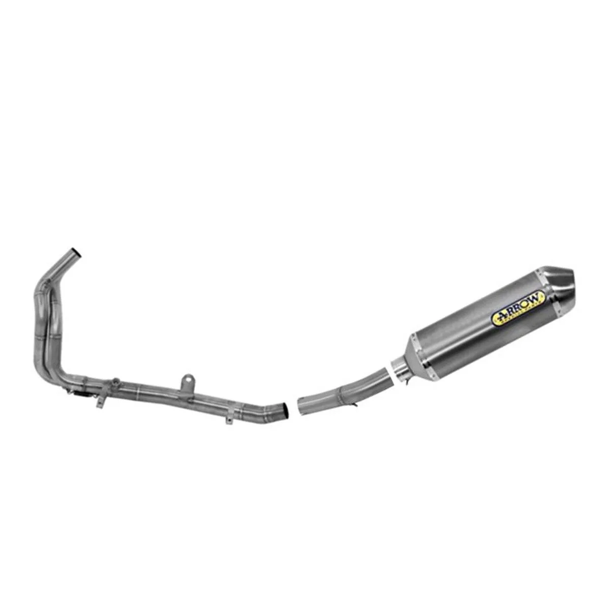 Scarico Completo Arrow Omolog Race Allum Bianco Fond Acciaio Honda Cb 500 X 2019 > 2020-71710MI--71709MI--71859AO-108130