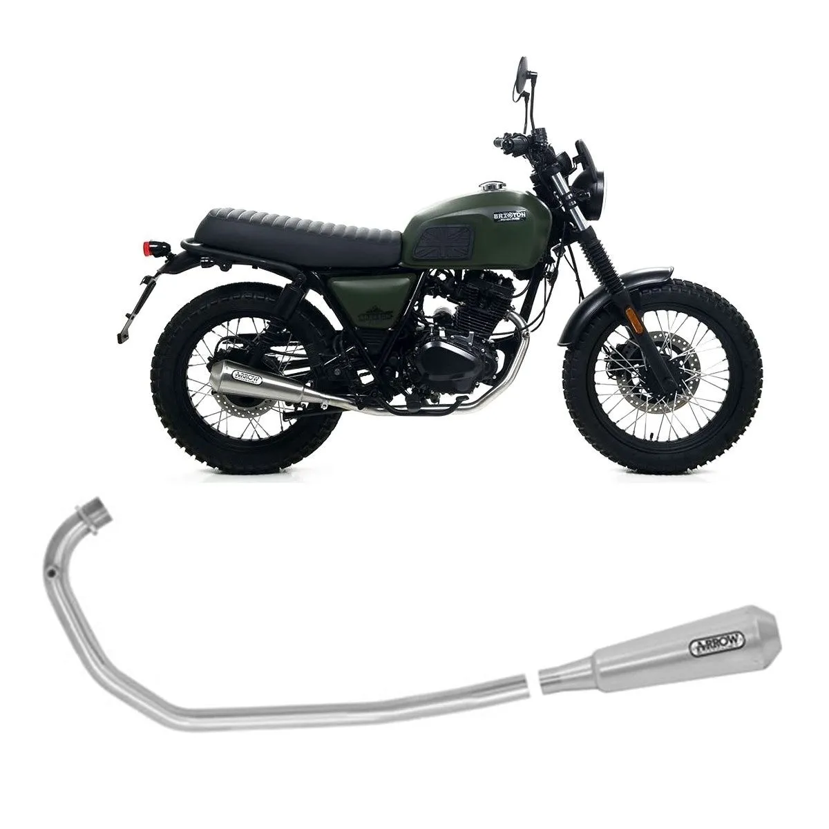 Scarico Completo Arrow Pro Race Nichrom Brixton Bx125x 2019 > 2020-71715MI--71899PRI-108093