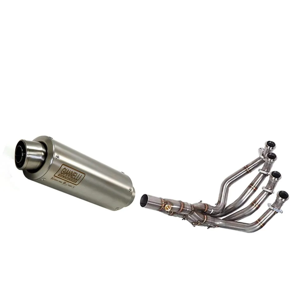 Impianto Di Scarico Completo No Cat Giannelli Inox Kawasaki Z 800 2013 > 2016-73518XPI--71207IN-107159