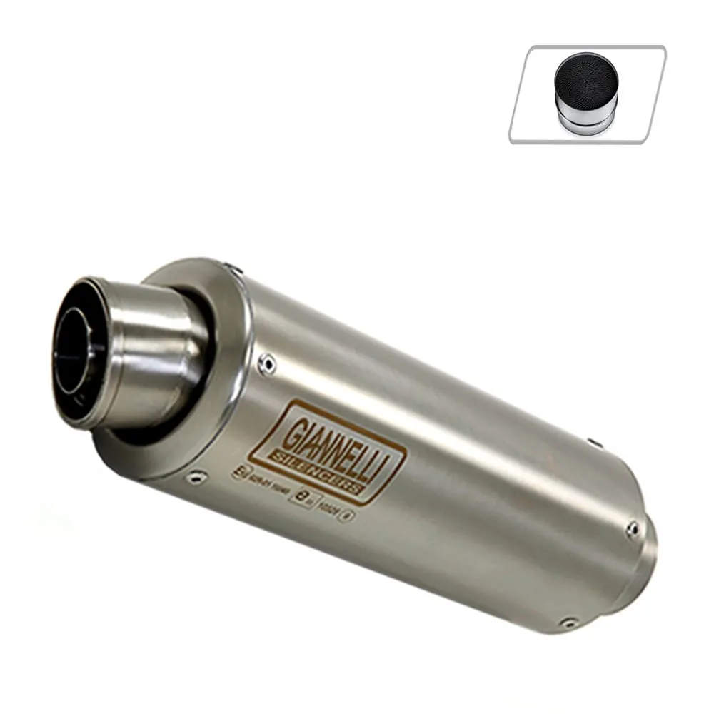 Scarico Completo Terminal Acc Inox + Cat Giannelli Suzuki Vstrom 650 2004 > 2016-73540XPI--70504CT-107409