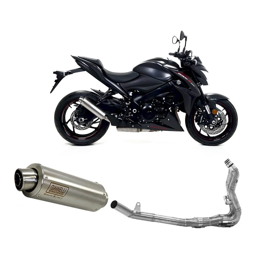 Impianto Di Scarico Completo No Cat Giannelli Per Suzuki Gsxs 1000 2017 > 2020-73550XPI--71226IN-107498