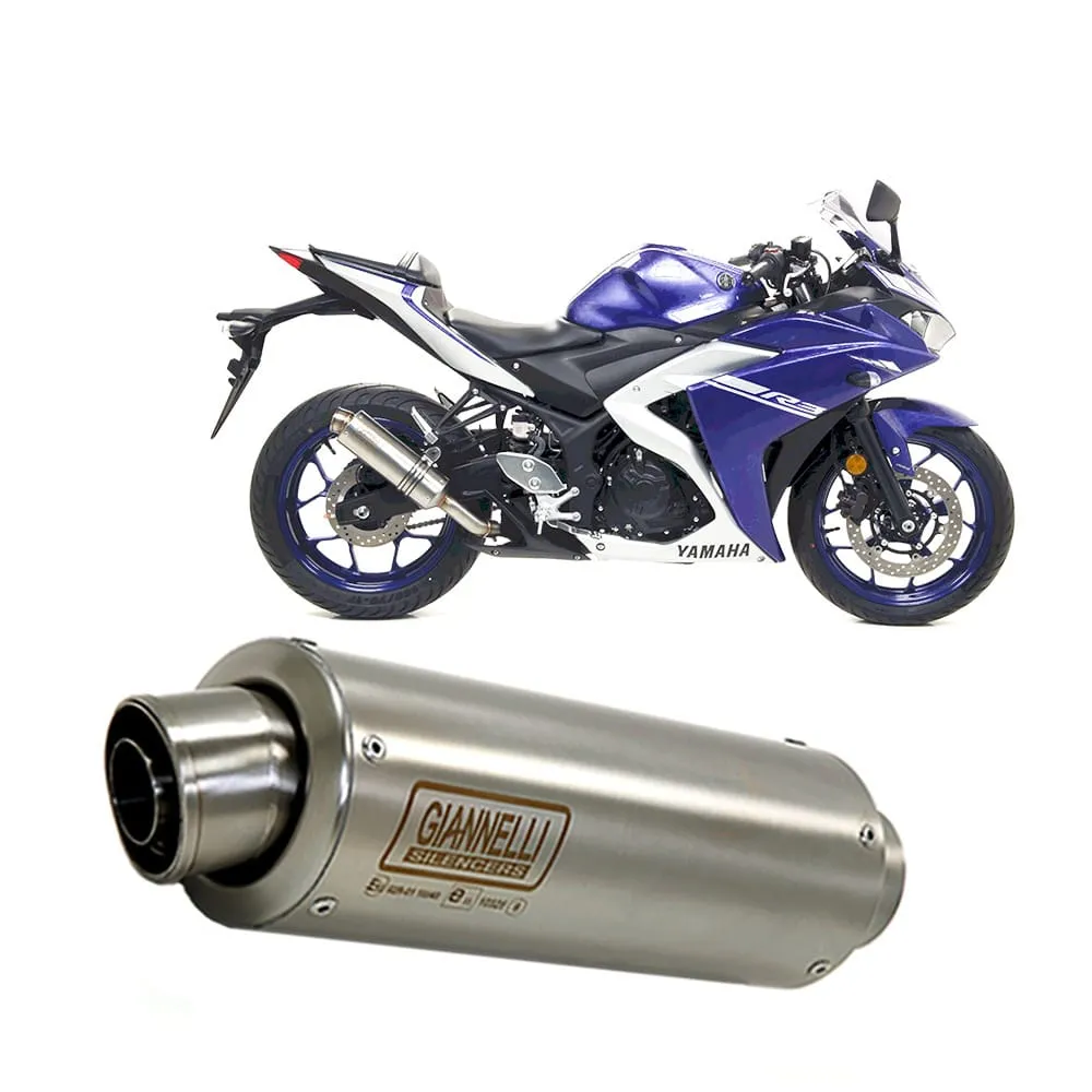 Terminale Di Scarico Giannelli X-pro Acciaio Inox Yamaha Yzf R3 2015 > 2016-73553XPI-107575