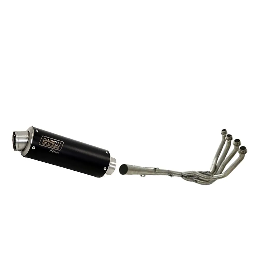 Impianto Scarico Complet Nocat Giannelli Inox Nero Kawasaki Z900e 70 2017 > 2020-73582XP--71224IN-107203
