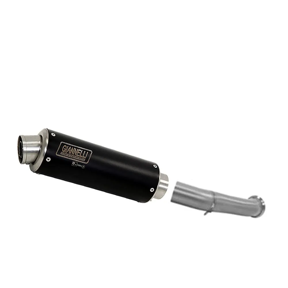 Terminale Scar Giannelli Xpro Inox Nero + Raccordo No Cat Ktm Rc 125 2017 > 2021-73584XP--71189IN-107318