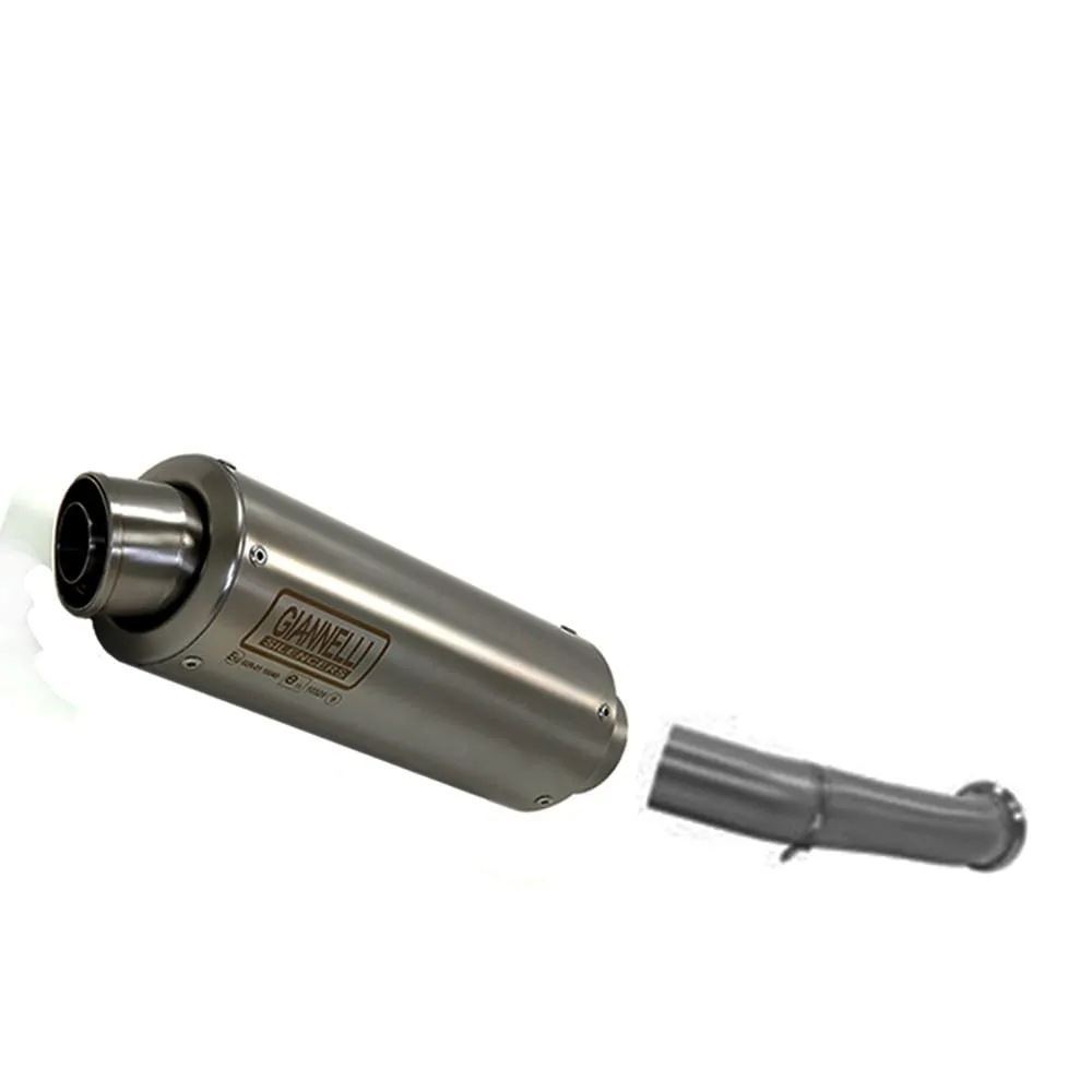 Terminale Scaric Giannelli X-pro Inox + Raccordo No Cat Ktm Duke 125 2017 > 2020-73590XPI--71189IN-107234