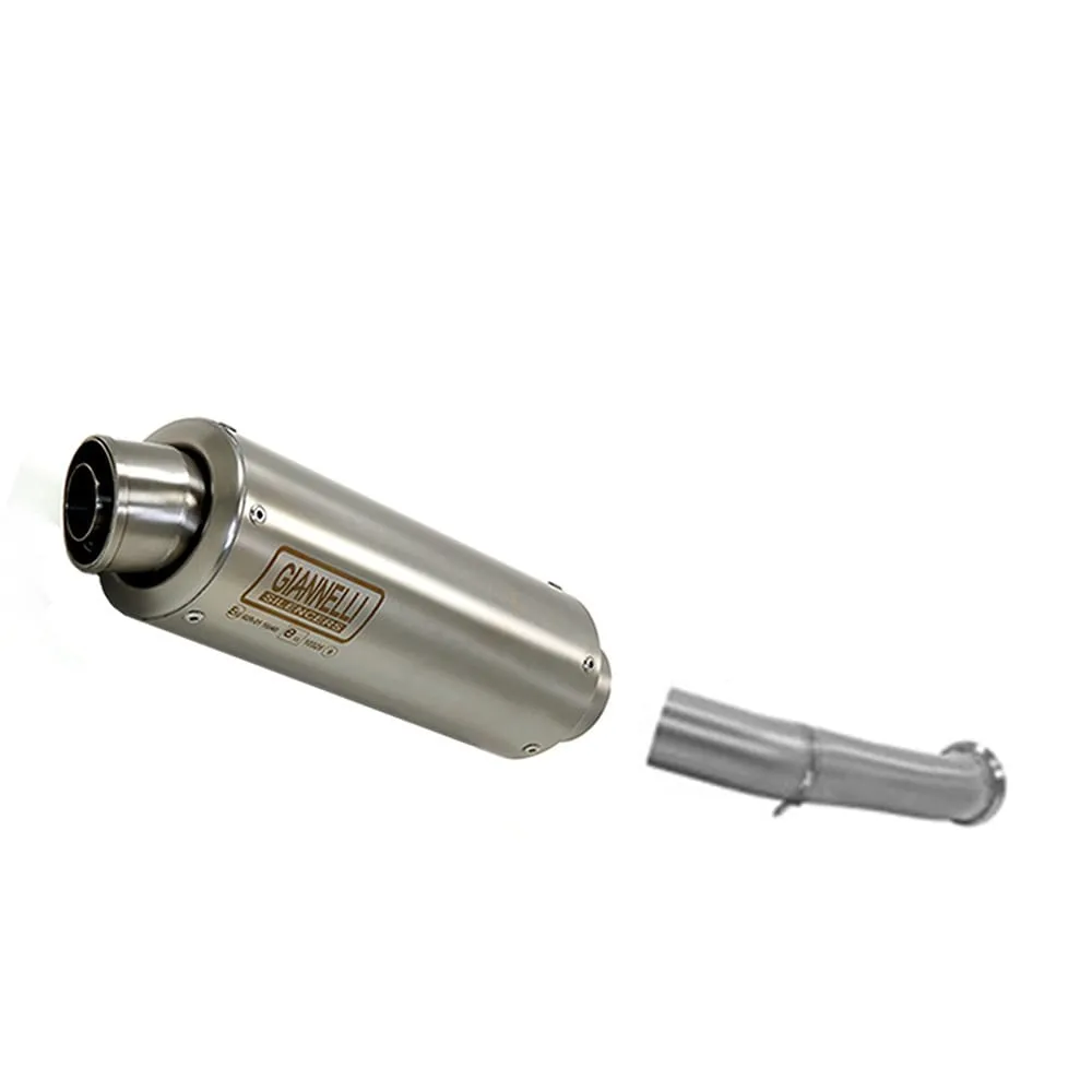 Terminale Scaric Giannelli X-pro Inox + Raccordo No Cat Ktm Duke 390 2017 > 2021-73590XPI--71189IN-107262