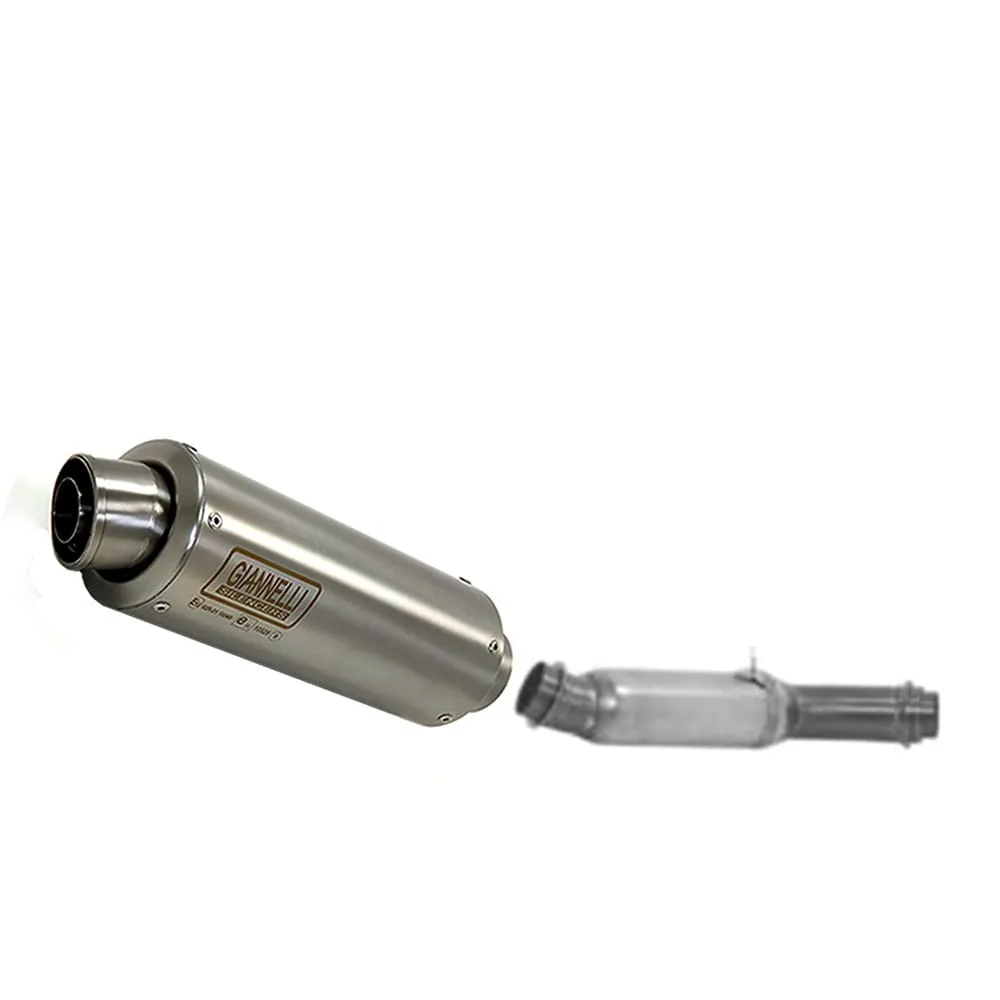 Terminale Giannelli X-pro Inox + Raccordo Cat Ktm 1290 Super Duke R 2017 > 2020-73591XPI--71548CT-107309