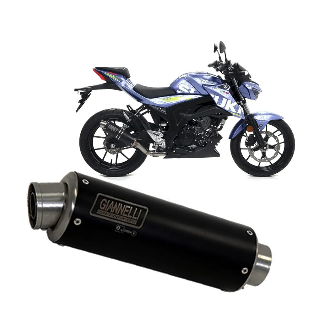 Scarico Completo Cat Giannelli Term Acciaio Inox Nero Suzuki Gsxs125 2017 > 2021-73595XPZ-107377
