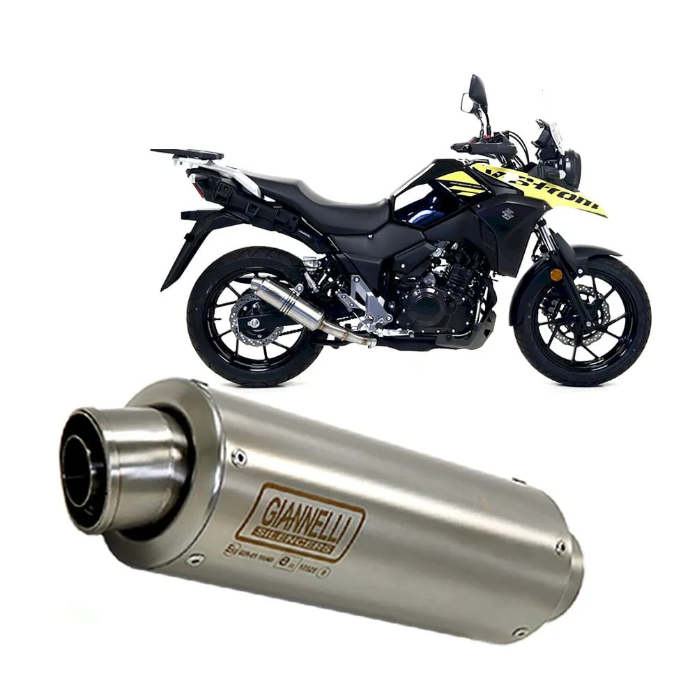 Terminale Di Scarico Giannelli X-pro Acciaio Inox Suzuki V-strom 250 2017 > 2021-73607XPI-107491