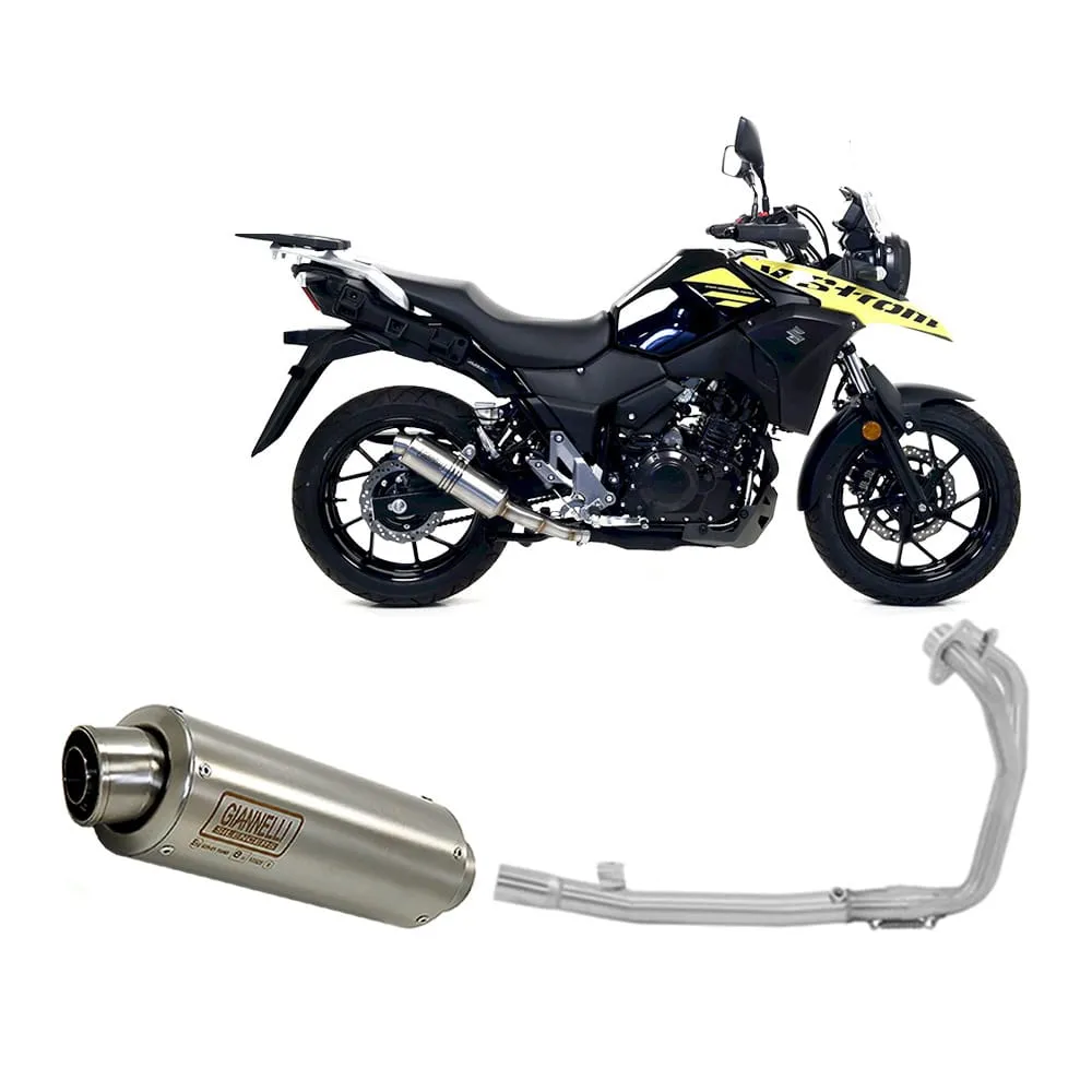 Impianto Di Scarico Completo No Cat Giannelli Per Suzuki Vstrom 250 2017 > 2021-73607XPI--71228IN-107493
