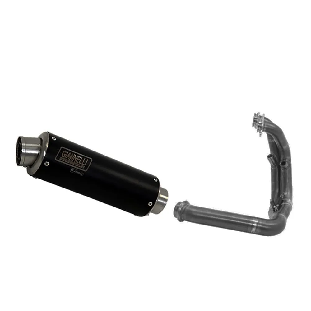 Terminale Sc Giannelli Xpro Inox Nero + Raccordo No Cat Ktm Duke 790 2018 > 2020-73610XP--71231IN-107322