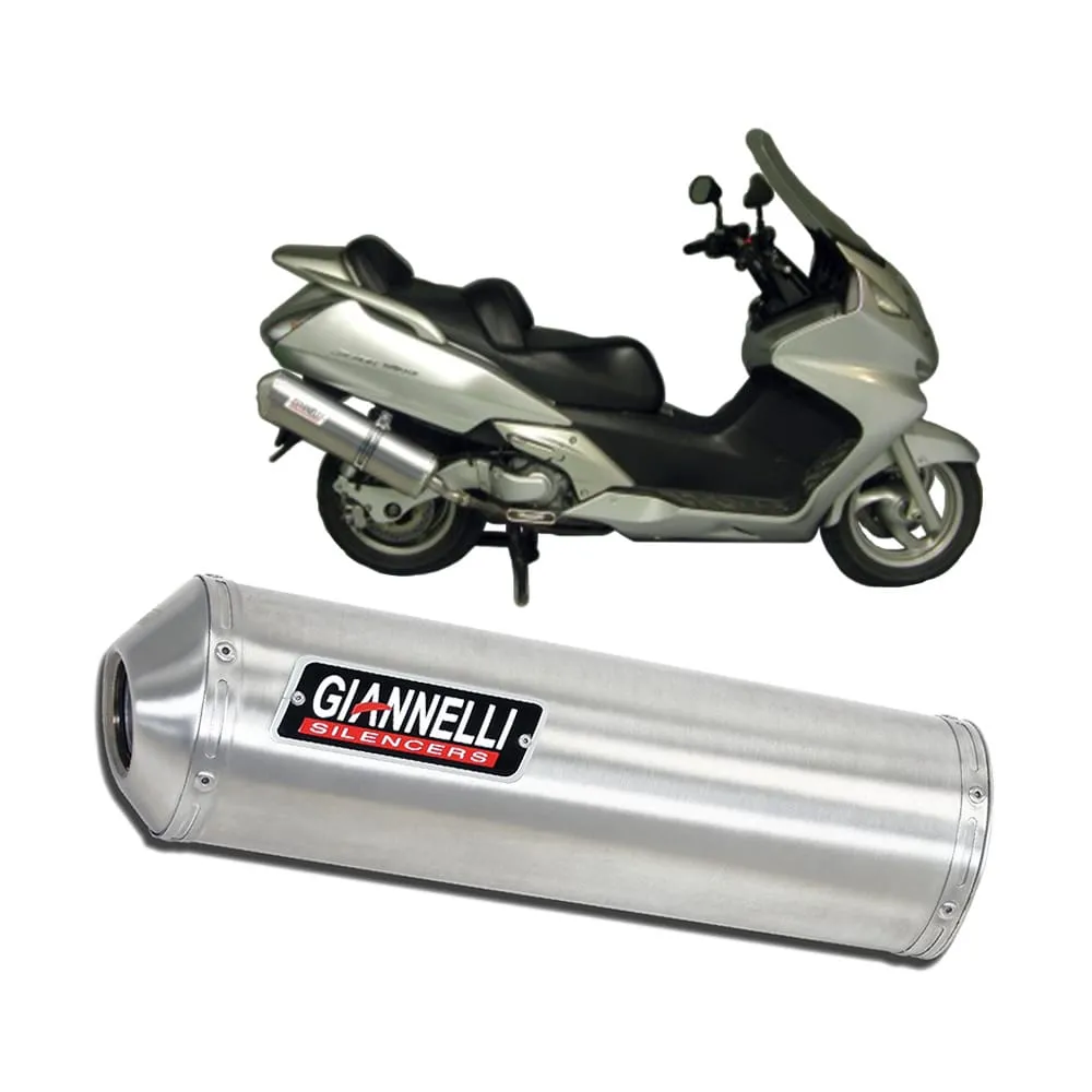 Terminale Scarico Giannelli Maxi Oval Allumini Honda Silver Wing 600 2001 > 2006-73650A2-106832
