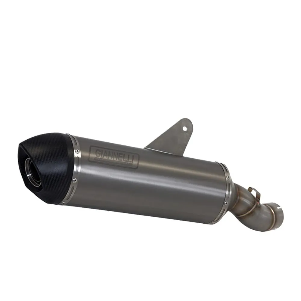 Terminale Scarico Giannelli Maxi Oval Titanio Peugeot Metropolis 400 2013 > 2016-73686T2Y-107356