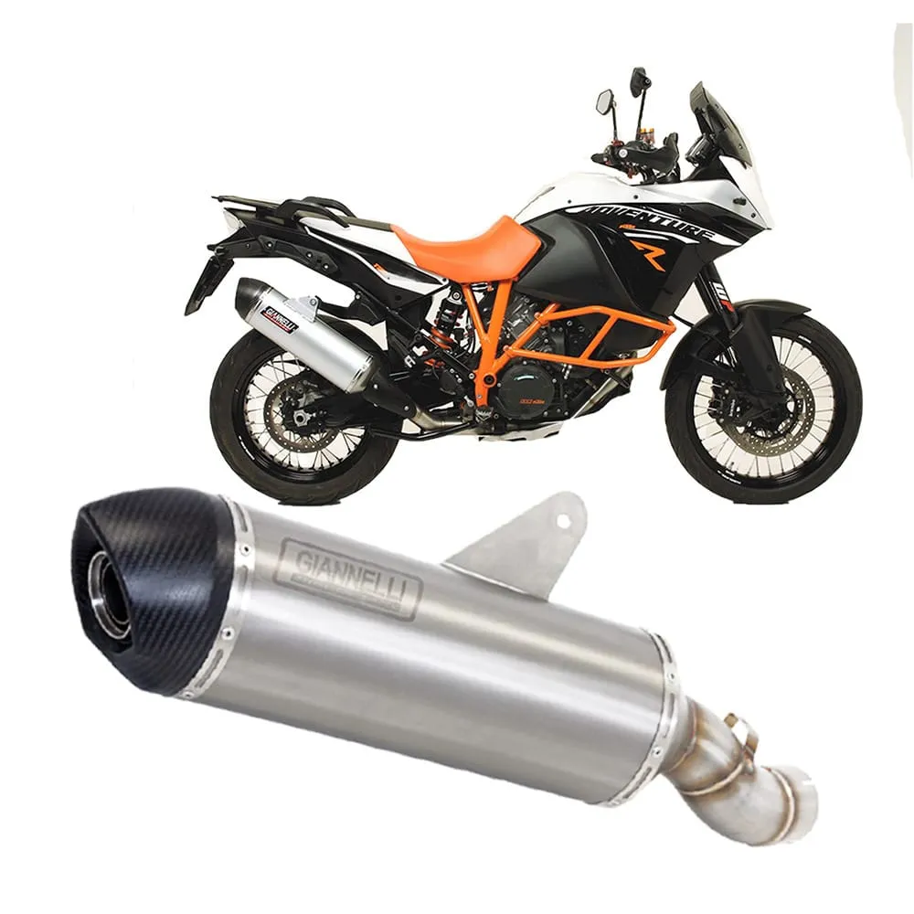 Terminale Scarico Giannelli Maxi Oval Alluminio Ktm 1190 Adventure R 2013 > 2016-73687A2Y-107291