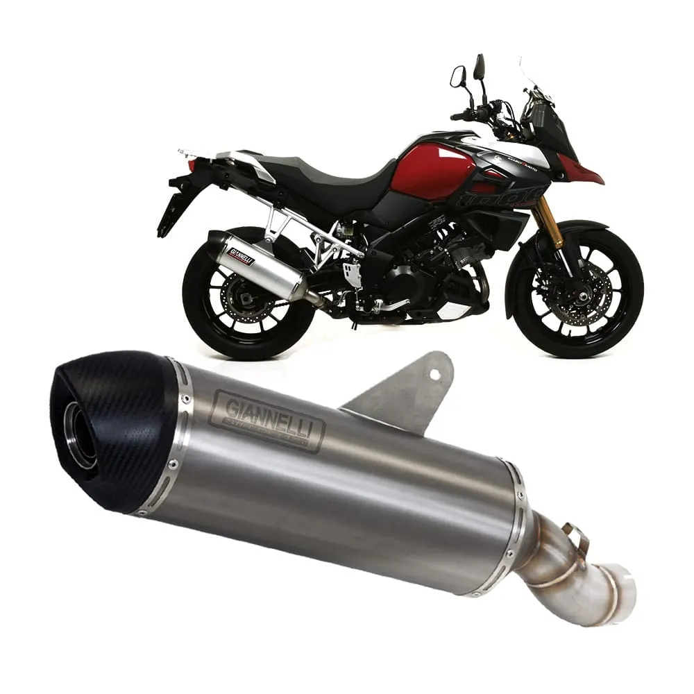 Terminale Scarico Giannelli Maxi Oval Allumini Suzuki Dl 1000 Vstrom 2014 > 2016-73696A2Y-107459