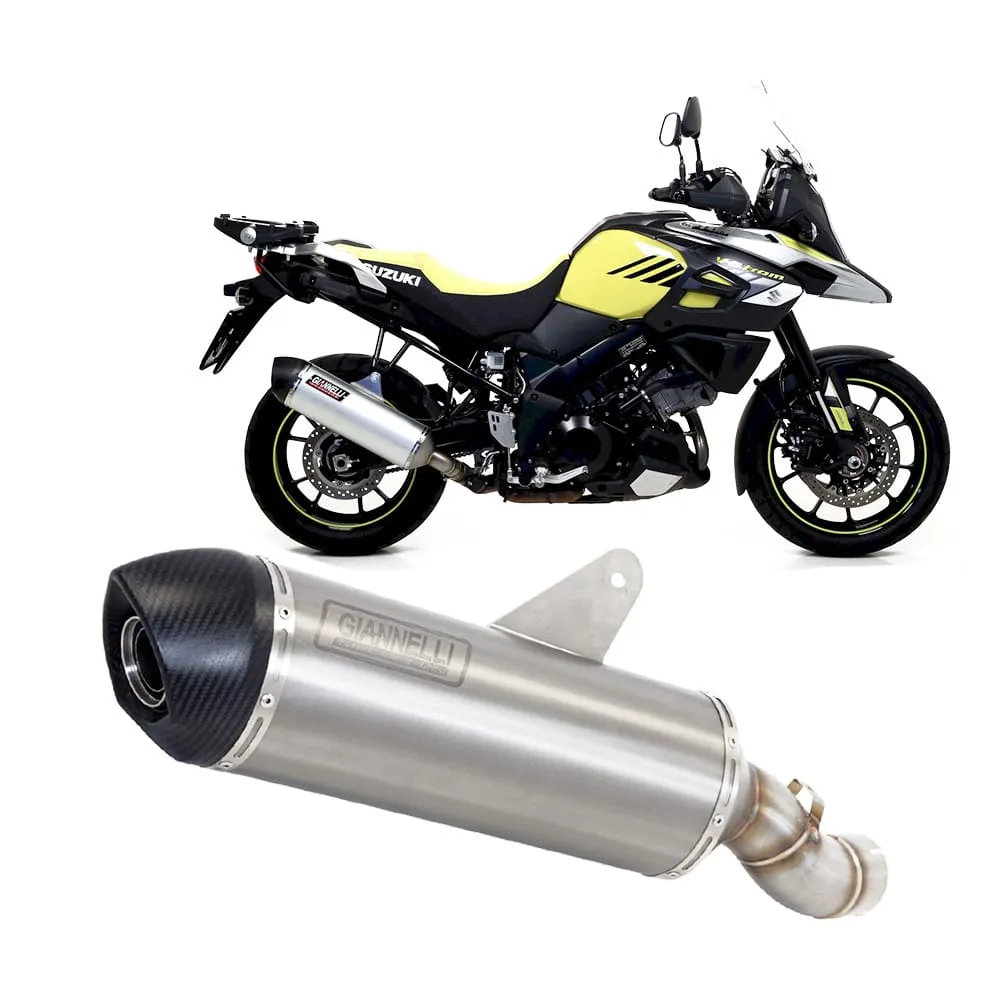 Terminale Scarico Giannelli Maxi Oval Alluminio Suzuki Vstrom 1000 2017 > 2020-73696A2Y-107465
