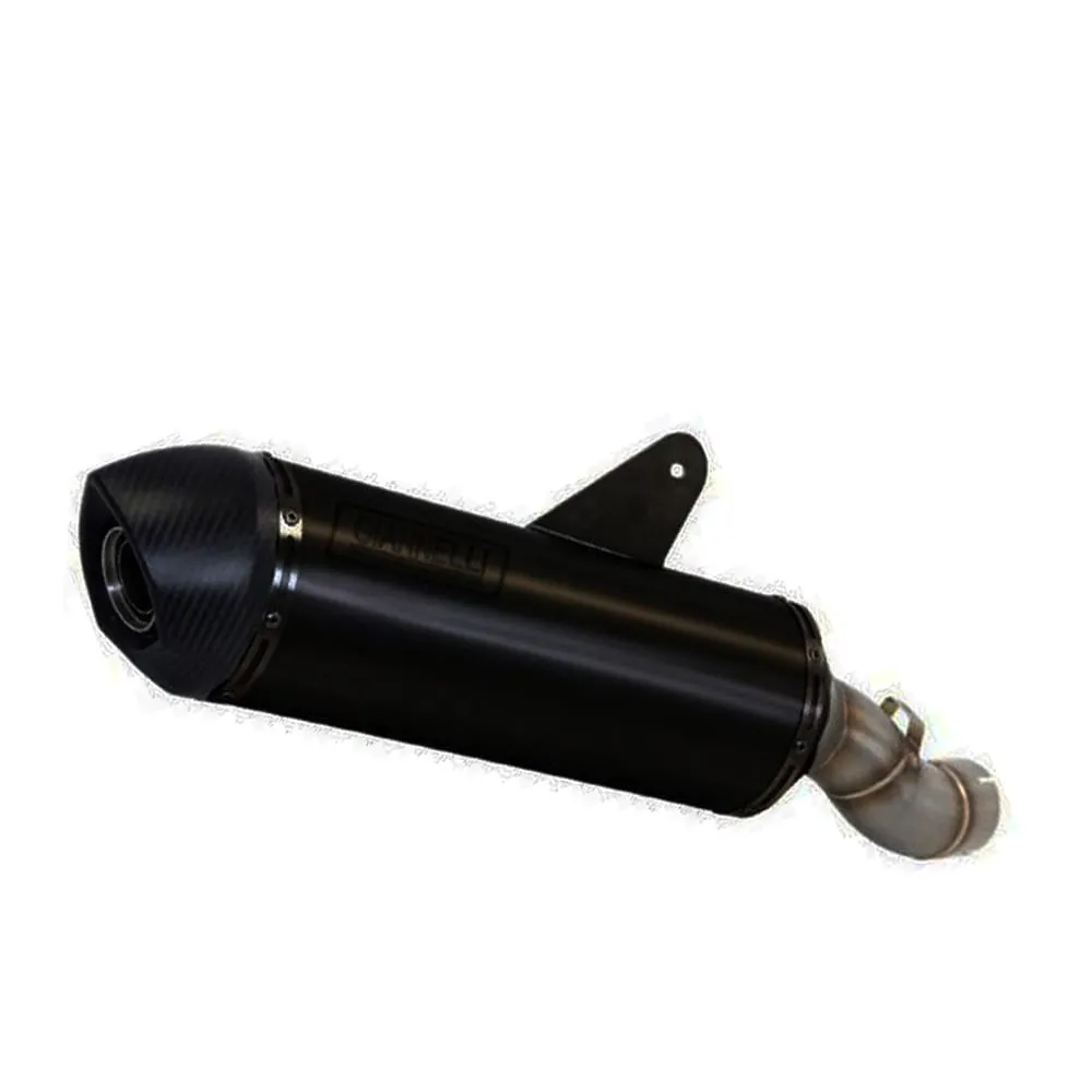 Terminale Giannelli Maxi Oval Alluminio Nero Suzuki Dl 1000 Vstrom 2014 > 2016-73696B2Y-107460