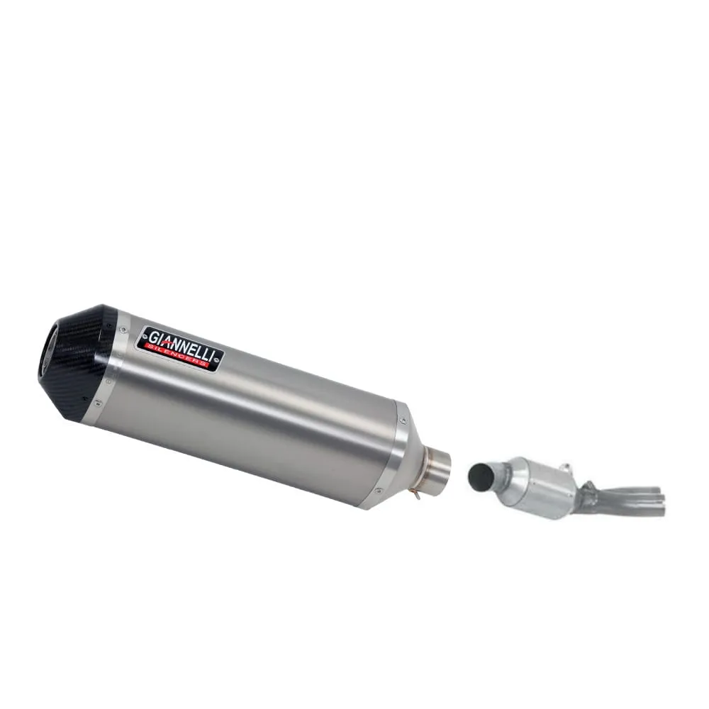 Terminale Scarico Giannelli Ipersport Titan + Raccordo Honda Cb1000r 2008 > 2016-73739T6SY--71183IN-106955
