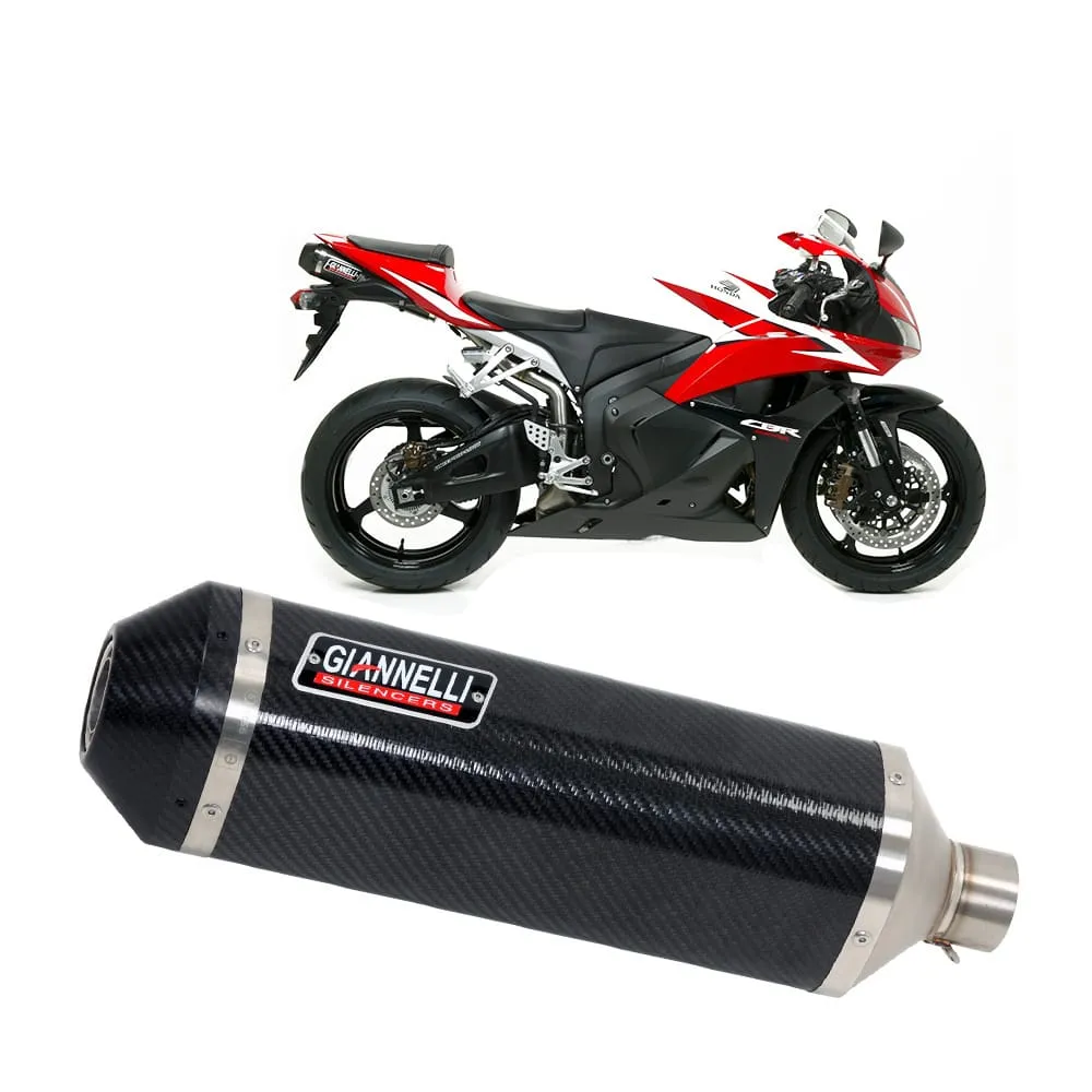 Terminale Scarico Giannelli Ipersport Fibr Carbonio Honda Cbr 600 Rr 2009 > 2012-73741C6SY-106857