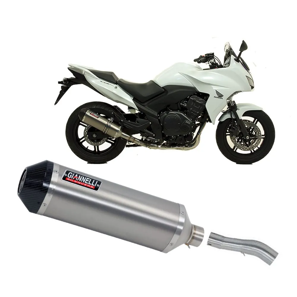 Terminale Scarico Titanio + Raccordo Cat Giannelli Honda Cbf 1000 St 2010 > 2013-73762T6SY--71511CT-106949