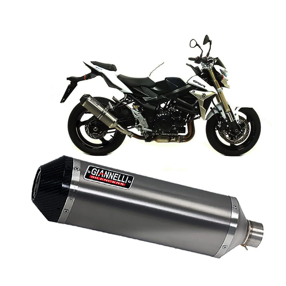 Terminale Scarico Giannelli Ipersport Titanio/acciaio Suzuki Gsr 750 2011 > 2016-73768T6SY-107433
