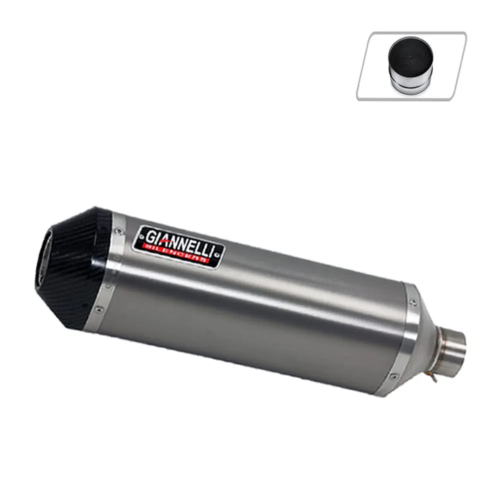Terminale Scarico Giannelli Ipersport Titanio + Cat Ktm Duke 200 2011 > 2016-73784T6SY--70508CT-107221