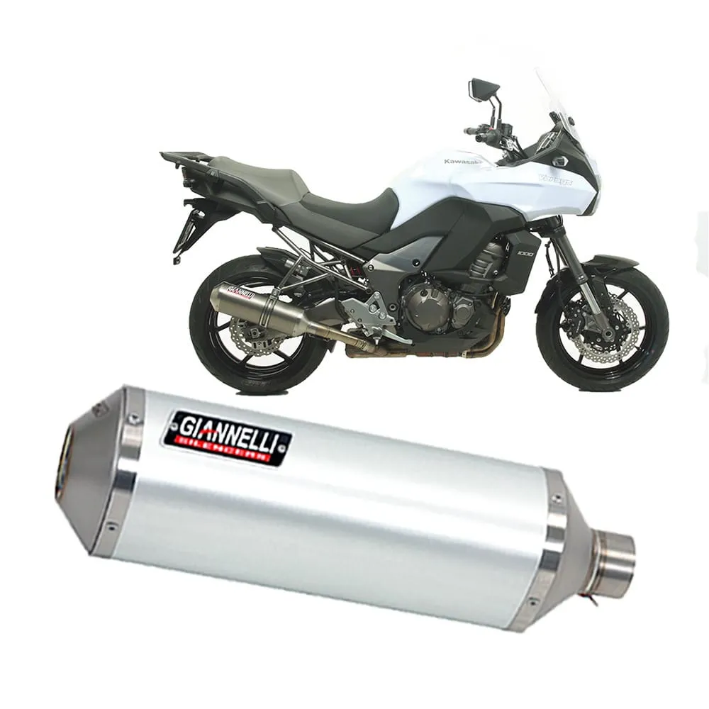 Terminale Scarico Giannelli Ipersport Alluminio Kawasaki Versys 1000 2012 > 2014-73787A6S-107165